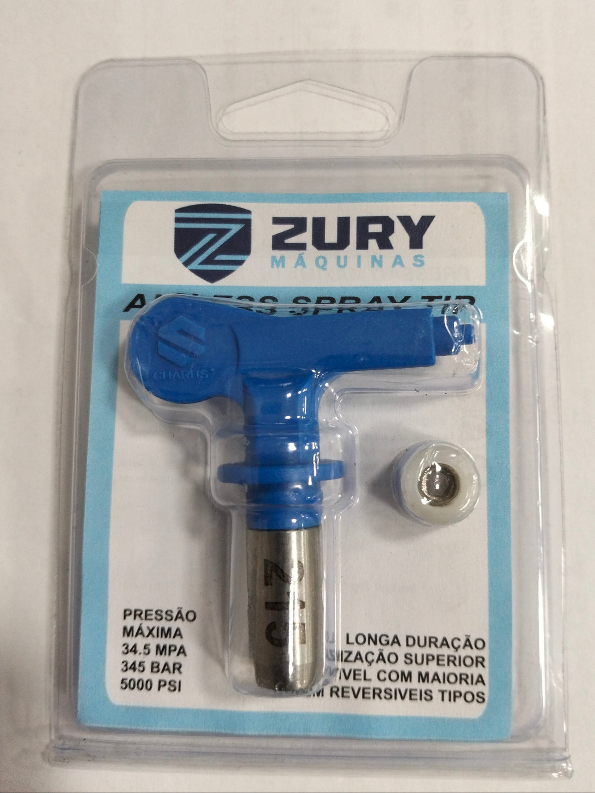 Zury Maquinas Bico 215 Cor Azul Convencional para Equipamento de Pintura Airless