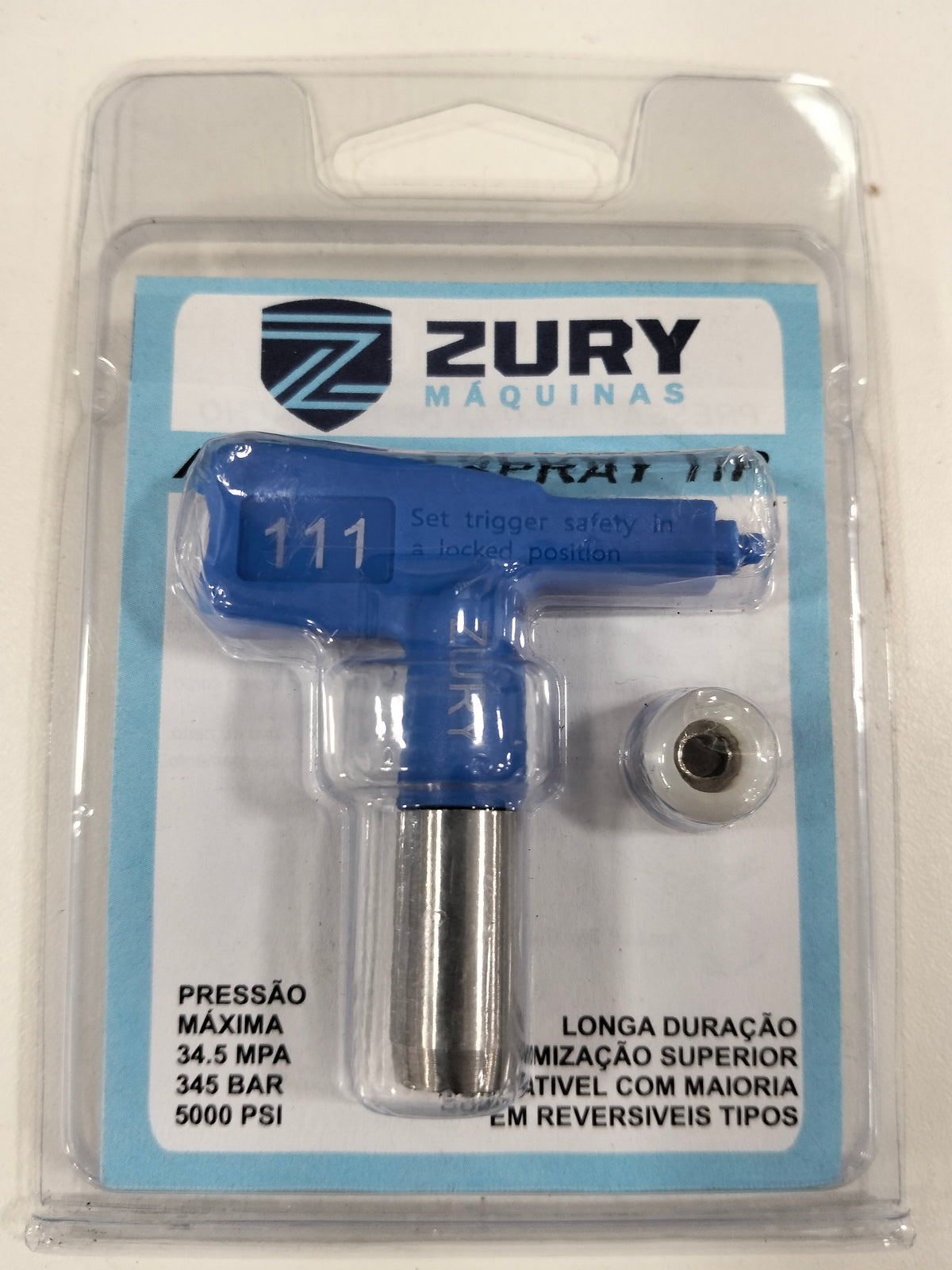 Zury Maquinas Bico 111 Cor Azul Convencional para Equipamento de Pintura Airless