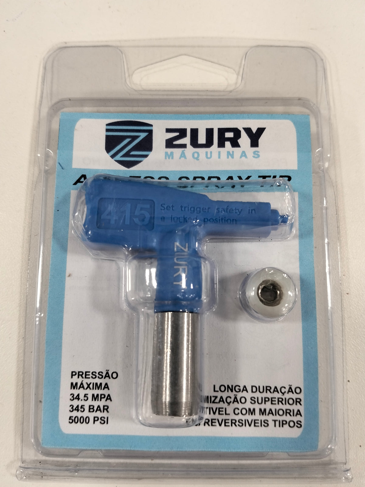 Zury Maquinas Bico 415 Cor Azul Convencional para Equipamento de Pintura Airless