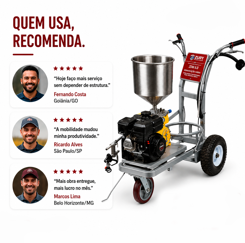 Maquina de demarcação viária ZHD 6.0