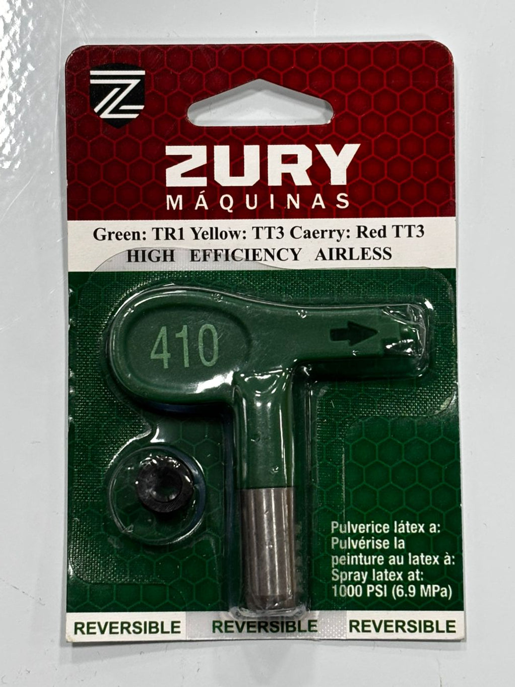 Zury Maquinas Bico 410 Cor Verde Baixa Pressao para Equipamento de Pintura Airless