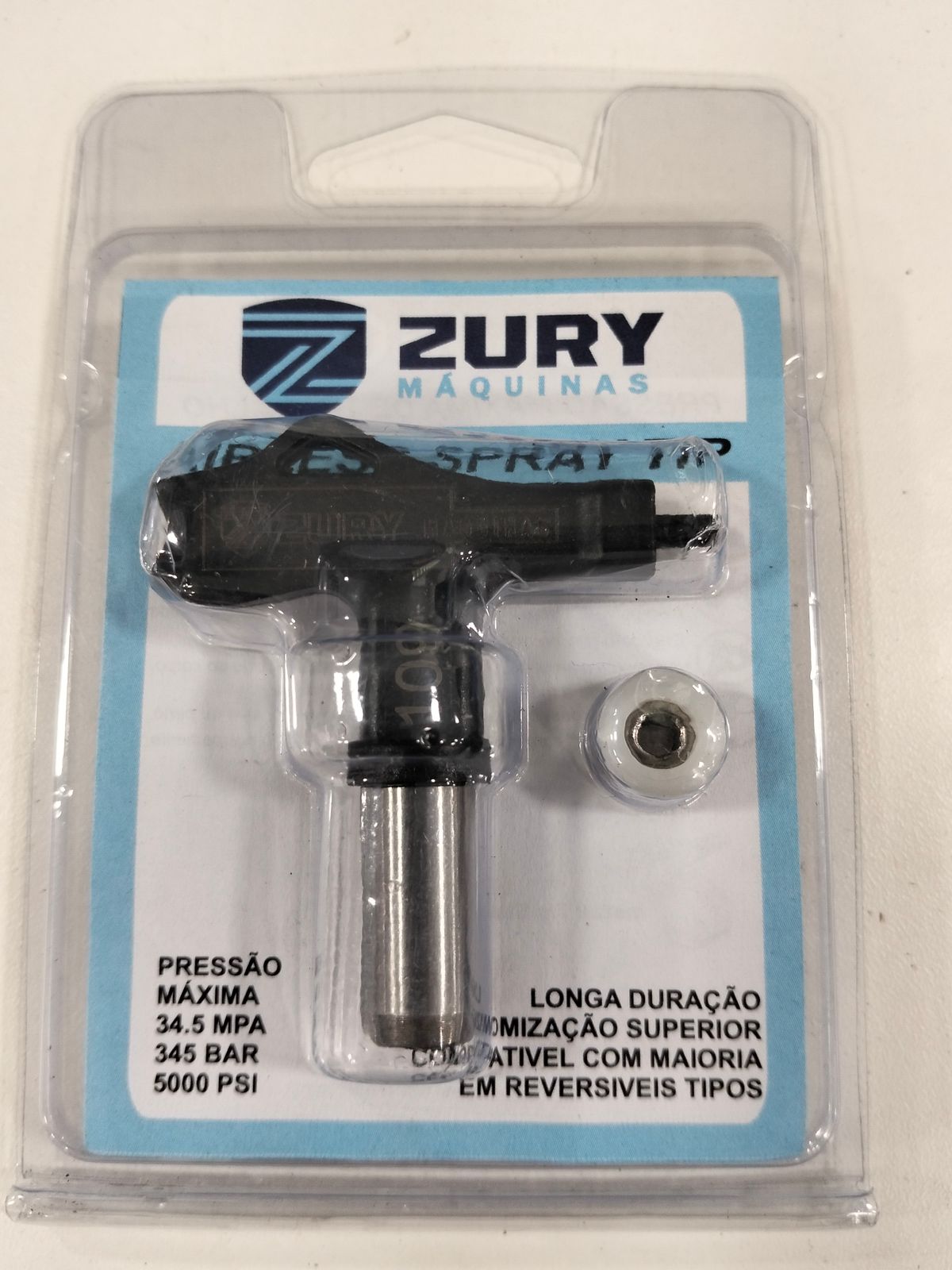 Zury Maquinas Bico 109 Cor Preto Primeira Linha para Equipamento de Pintura Airless
