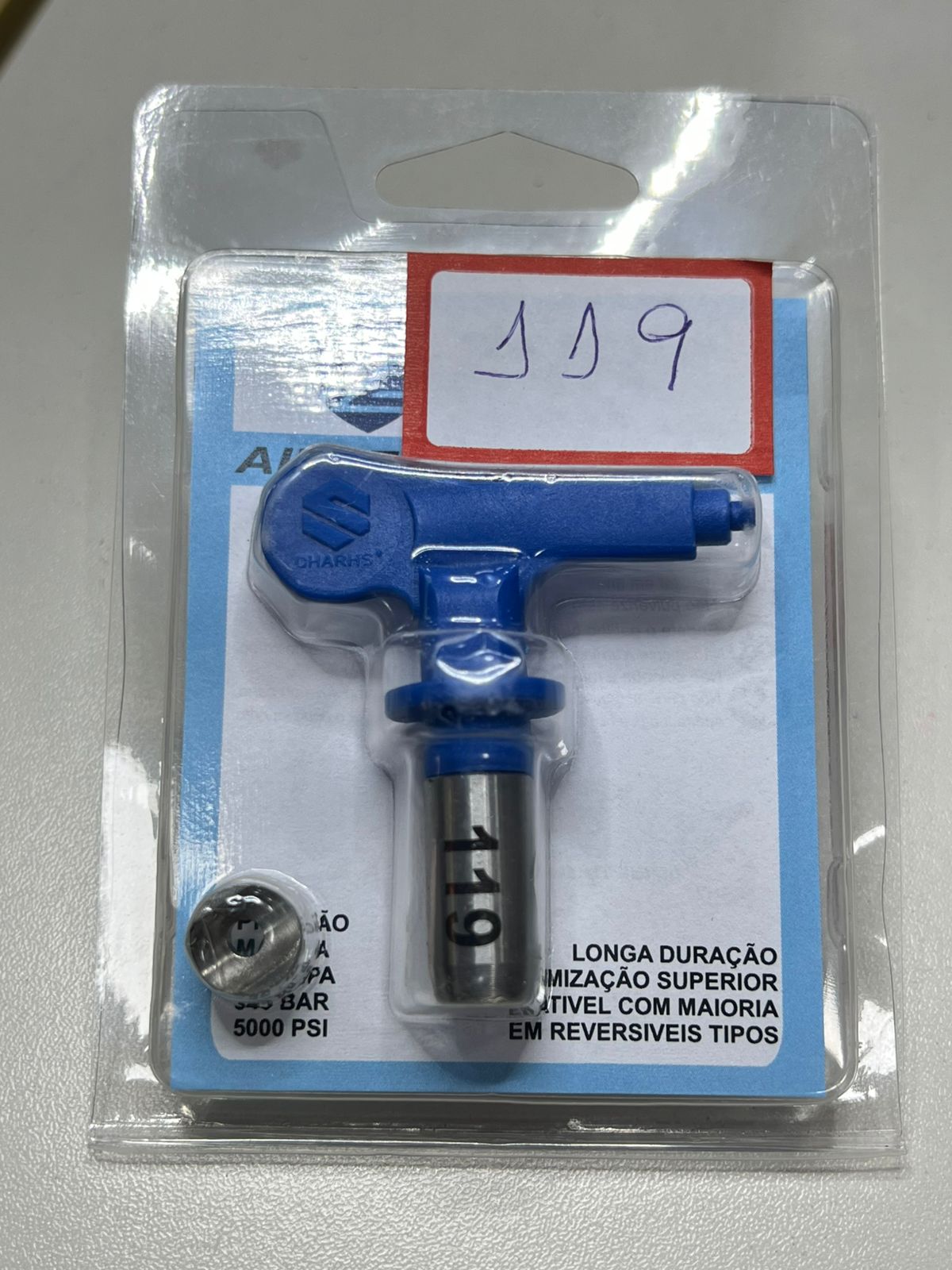 Zury Maquinas Bico 119 Cor Azul Convencional para Equipamento de Pintura Airless