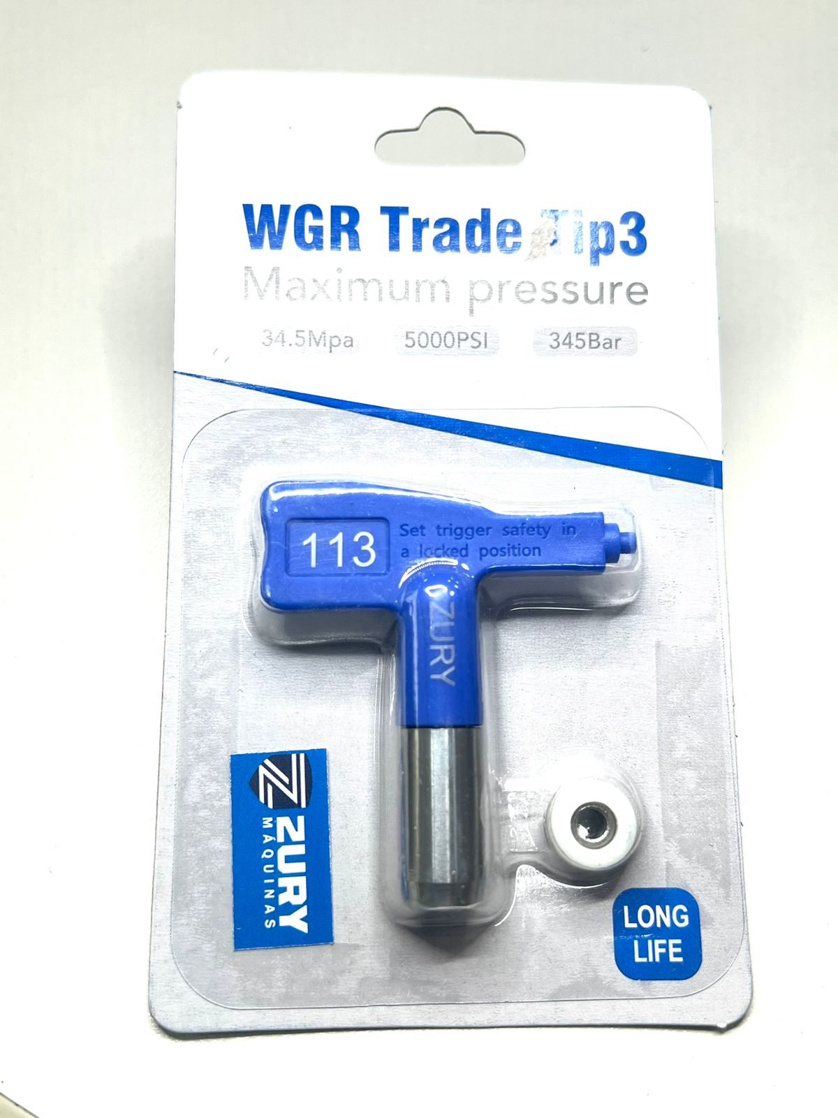 Zury Maquinas Bico 113 Cor Azul Convencional para Equipamento de Pintura Airless