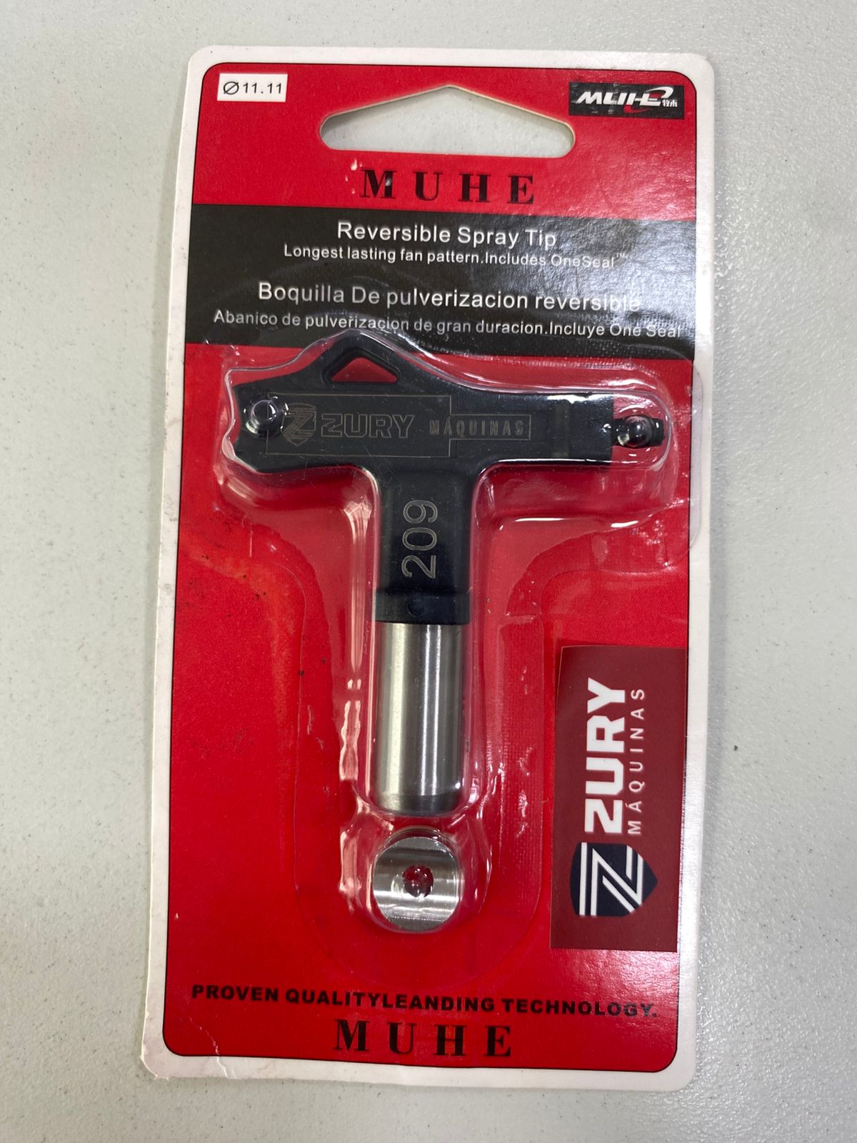 Zury Maquinas Bico 209 Cor Preto Primeira Linha para Equipamento de Pintura Airless