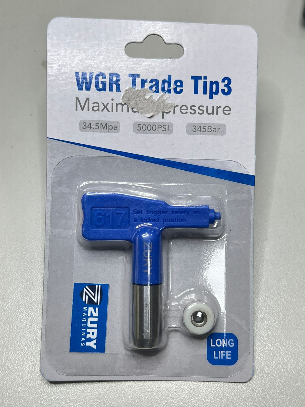 Zury Maquinas Bico 617 Cor Azul Convencional para Equipamento de Pintura Airless