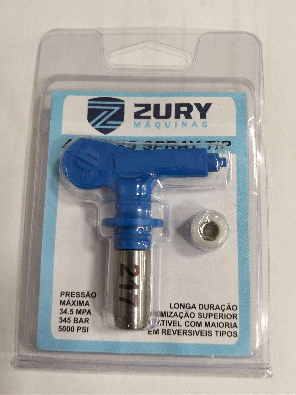 Zury Maquinas Bico 217 Cor Azul Convencional para Equipamento de Pintura Airless