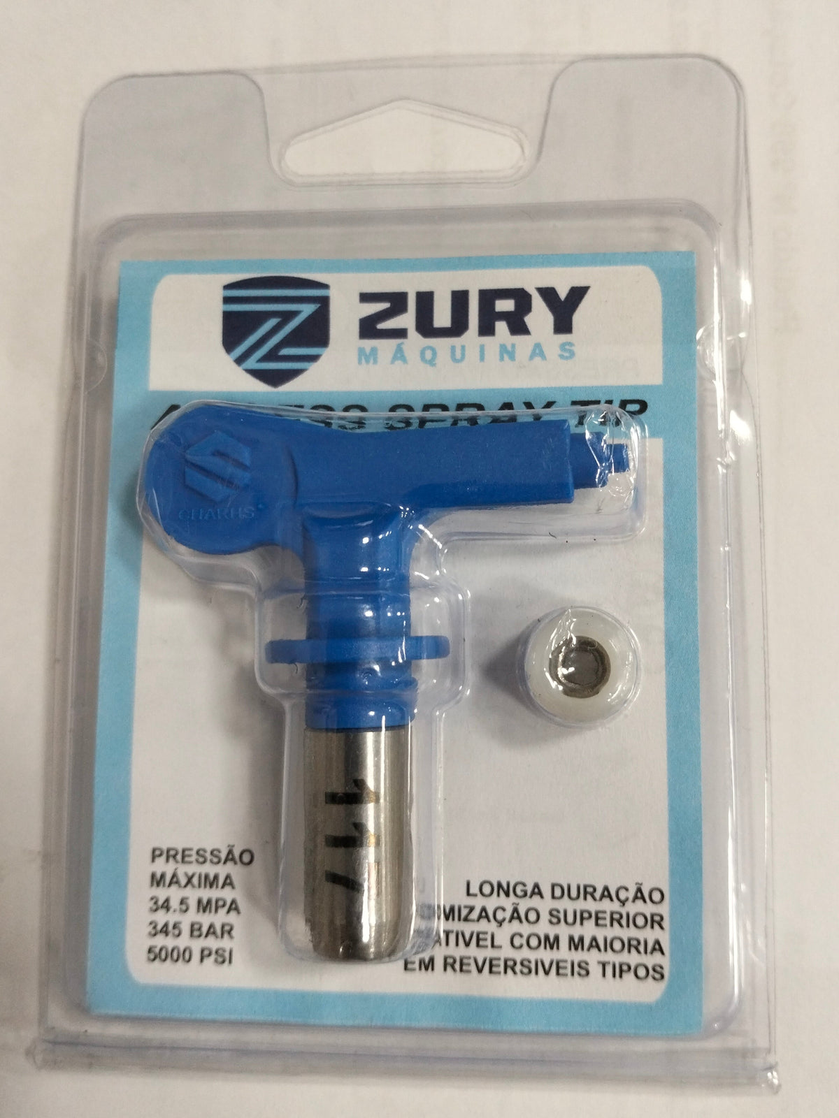 Zury Maquinas Bico 117 Cor Azul Convencional para Equipamento de Pintura Airless