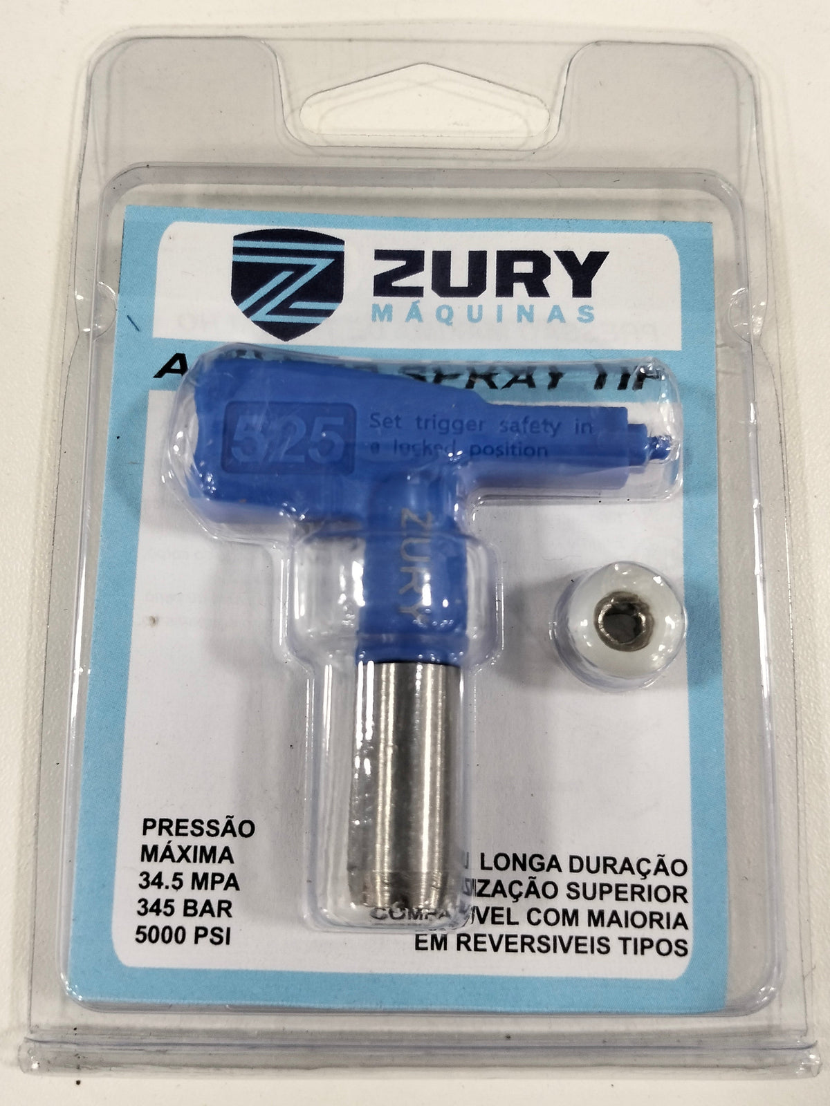 Zury Maquinas Bico 525 Cor Azul Convencional para Equipamento de Pintura Airless
