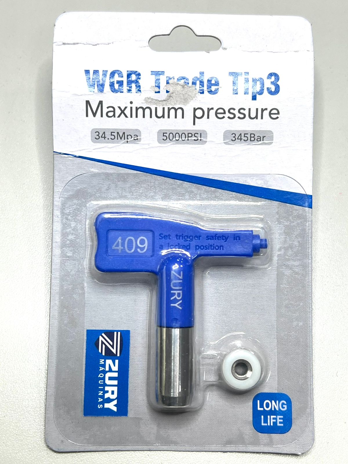 Zury Maquinas Bico 409 Cor Azul Convencional para Equipamento de Pintura Airless