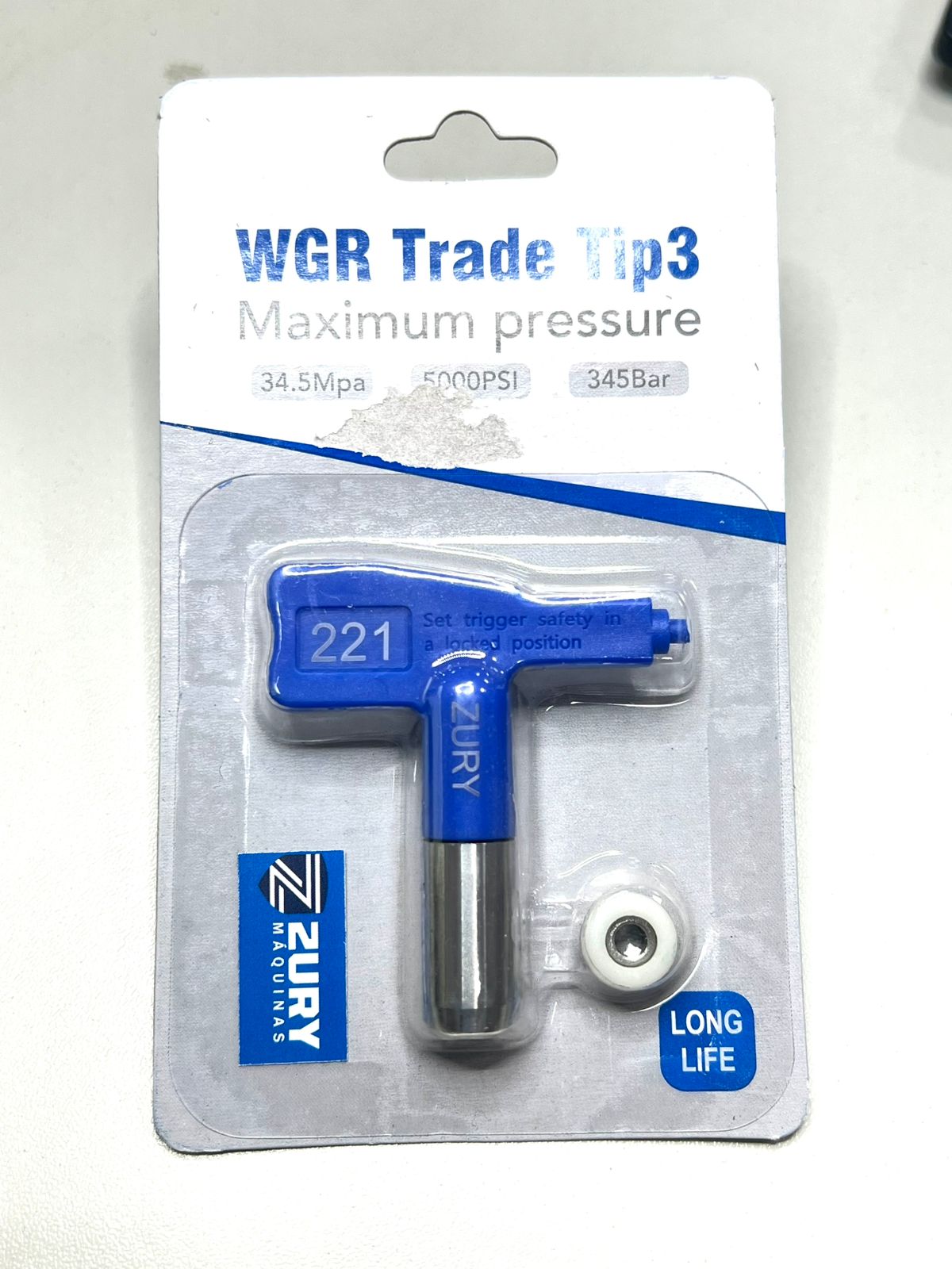 Zury Maquinas Bico 221 Cor Azul Convencional para Equipamento de Pintura Airless
