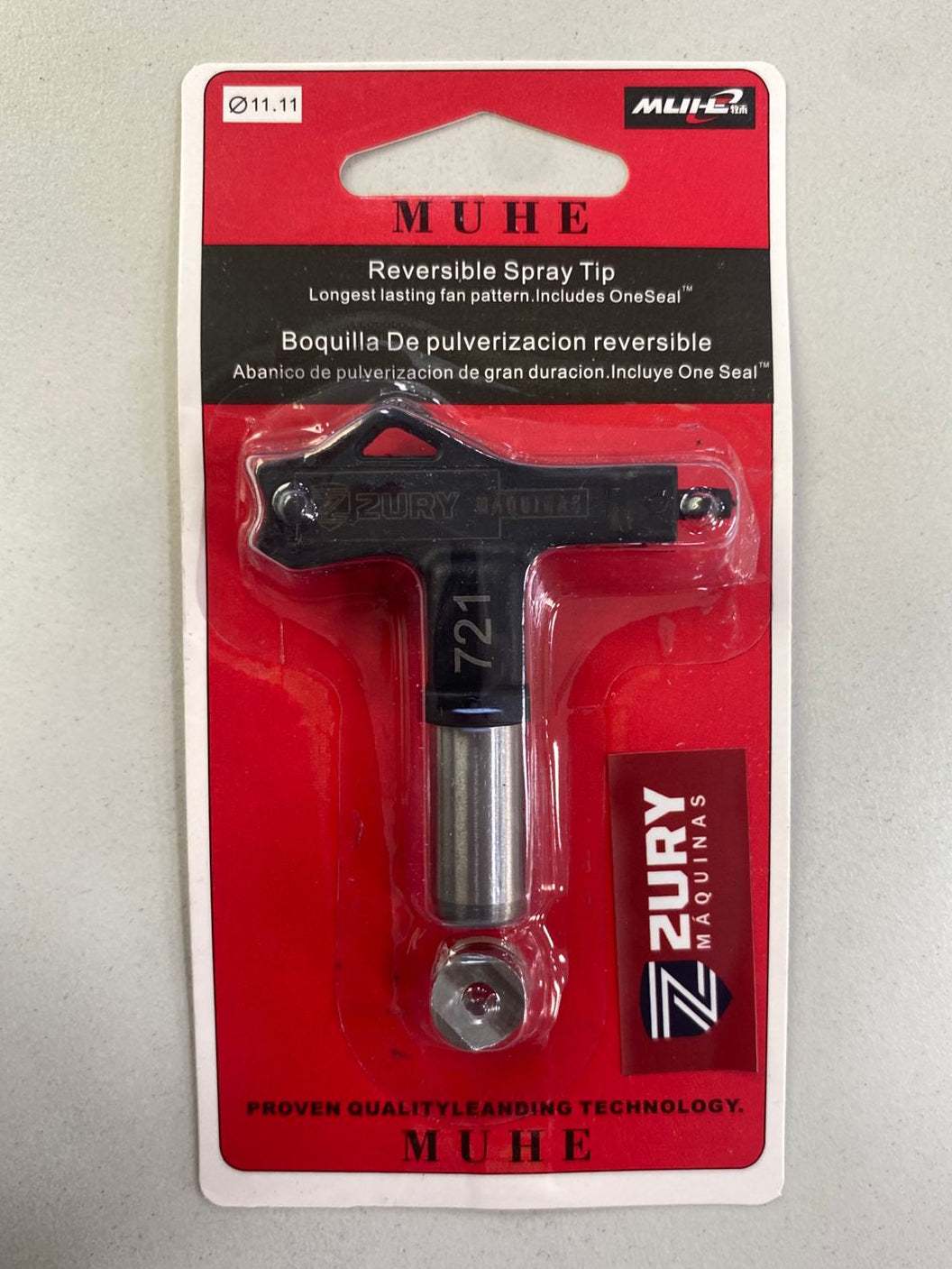 Zury Maquinas Bico 721 Cor Preto Primeira Linha para Equipamento de Pintura Airless