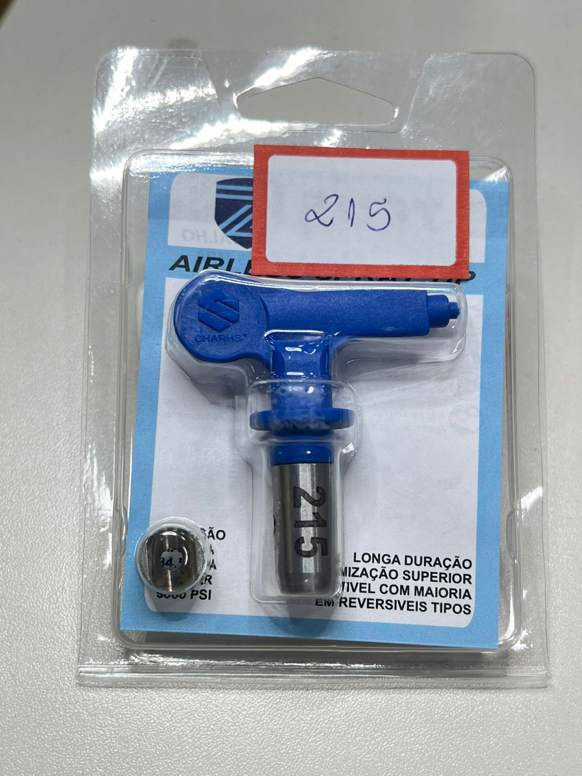 Zury Maquinas Bico 215 Cor Azul Convencional para Equipamento de Pintura Airless