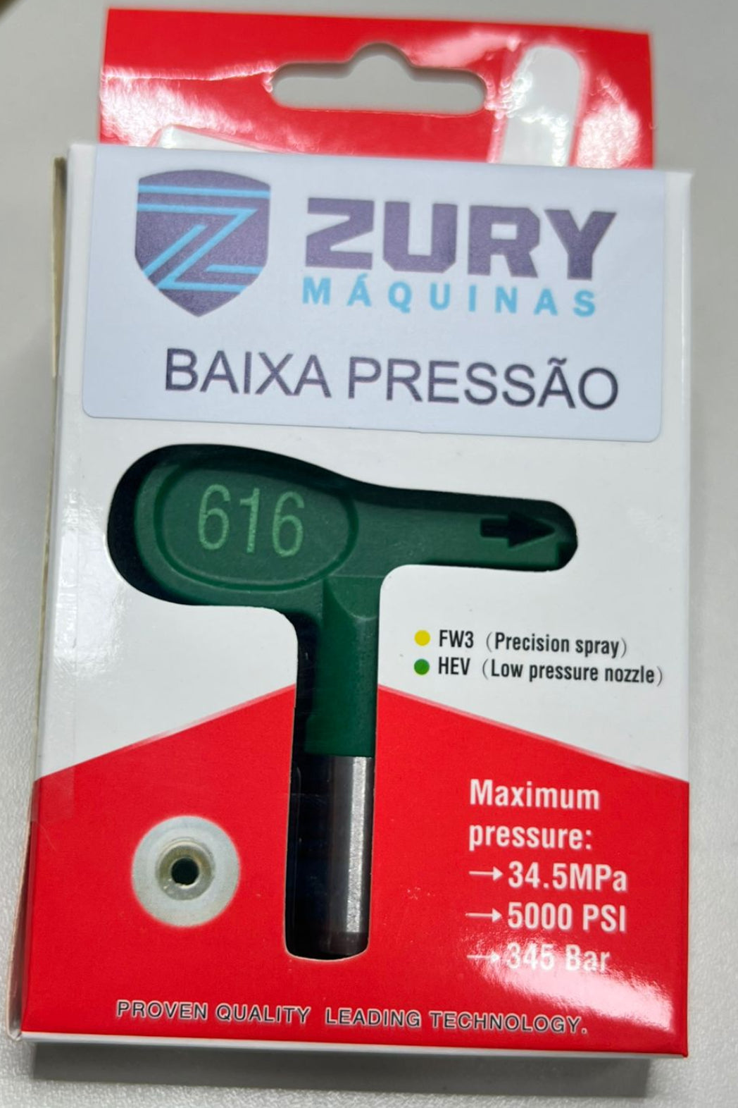 Zury Maquinas Bico 616 Cor Verde Baixa Pressao para Equipamento de Pintura Airless