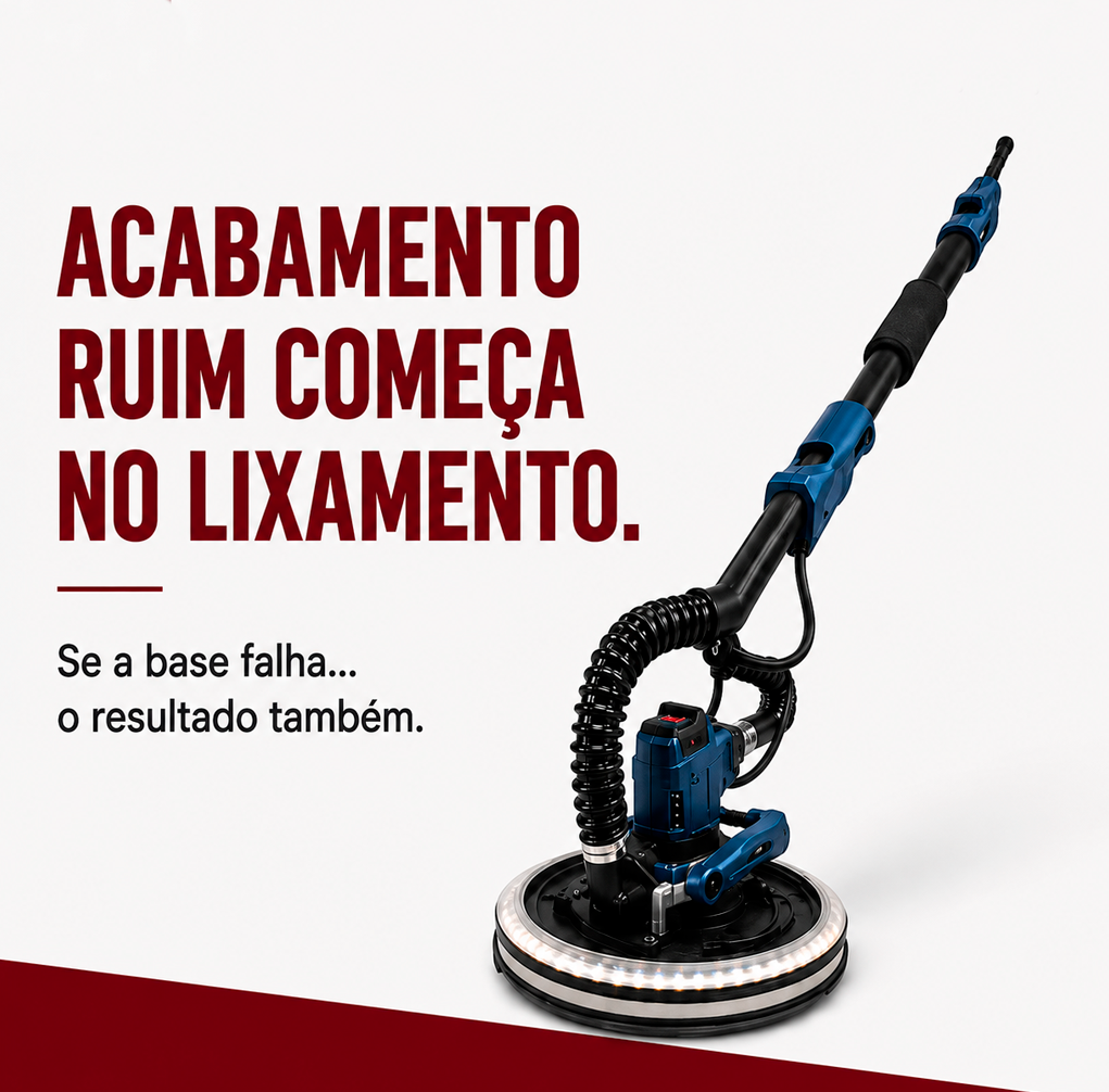 Lixadeira de teto e parede de 1.200w com velocidades