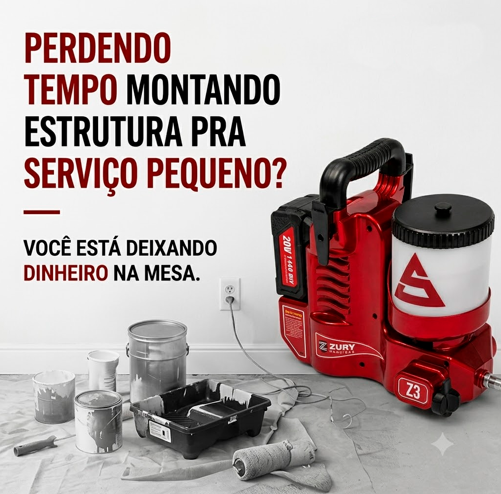 Maquina de pintura Portátil a bateria Z3 airless