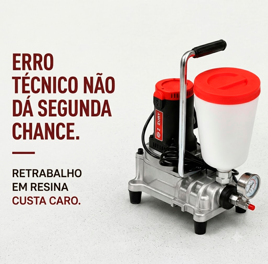 Maquina monocomponente de injeção de resina