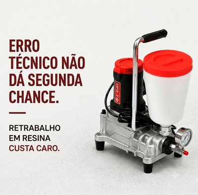 Maquina monocomponente de injeção de resina