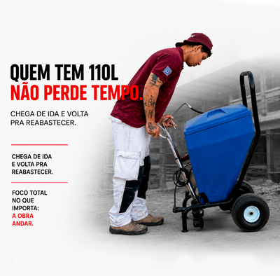 Reservatório 110l para a massa corrida Zury