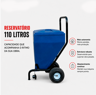 Reservatório 110l para a massa corrida Zury