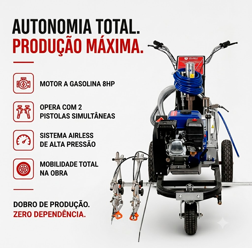 Maquina de pintura para demarcação viaria ZHD 8.0