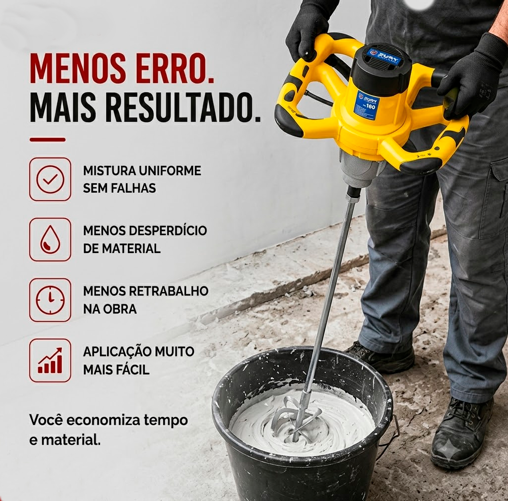 Misturador de tinta Zury 1600W