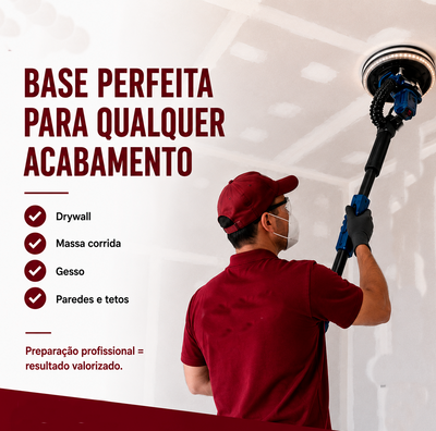 Lixadeira de teto e parede de 1.200w com velocidades