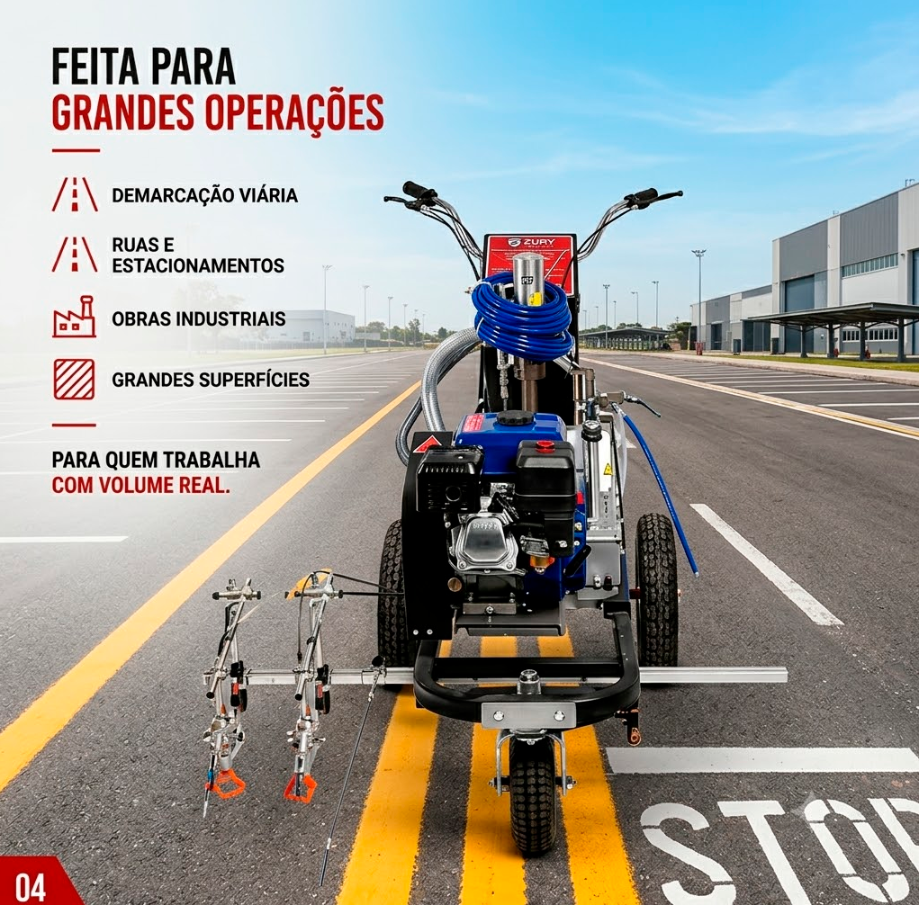 Maquina de pintura para demarcação viaria ZHD 8.0