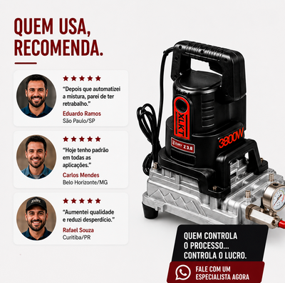 Maquina Bicomponente de mistura automática