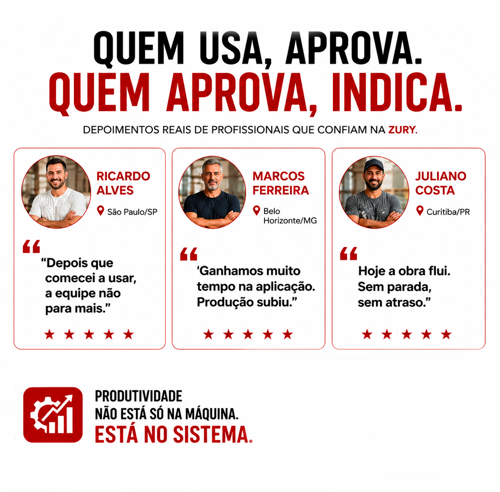 Reservatório 110l para a massa corrida Zury