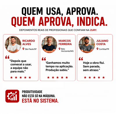 Reservatório 110l para a massa corrida Zury
