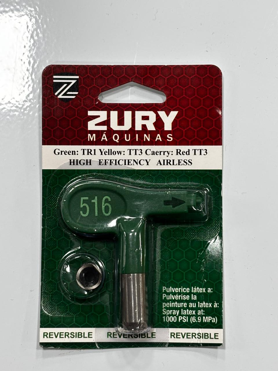 Zury Maquinas Bico 516 Cor Verde Baixa Pressao para Equipamento de Pintura Airless