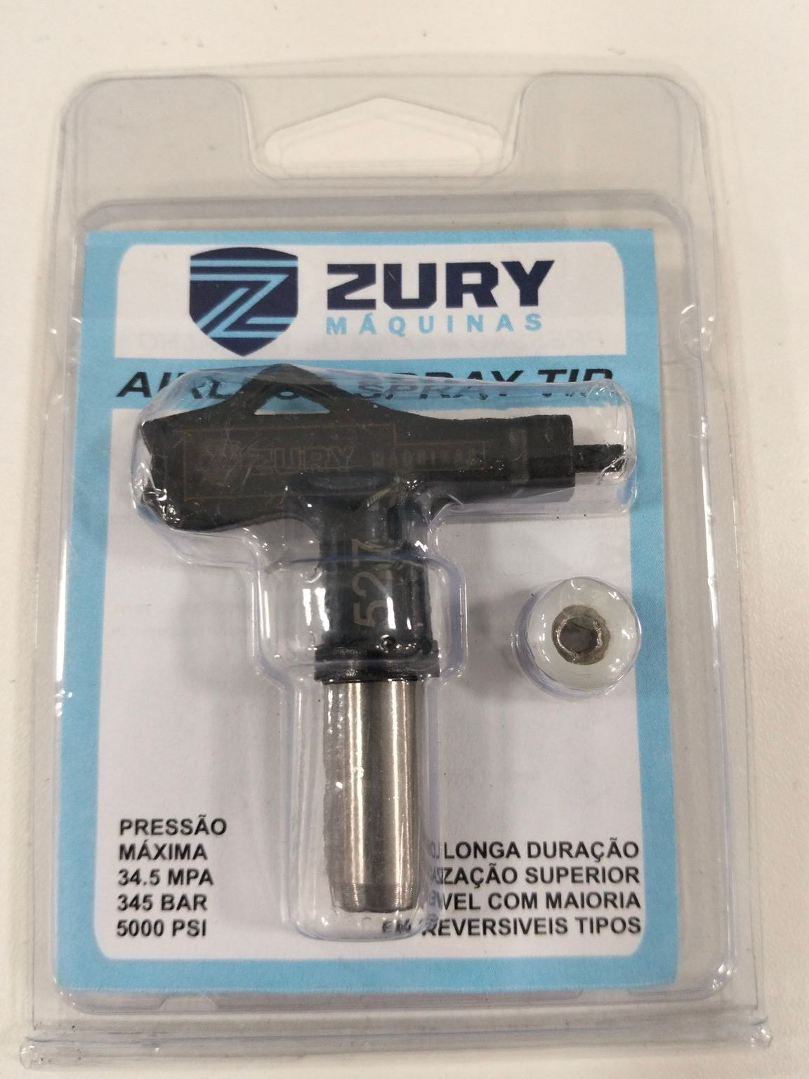 Zury Maquinas Bico 527 Cor Preto Primeira Linha para Equipamento de Pintura Airless