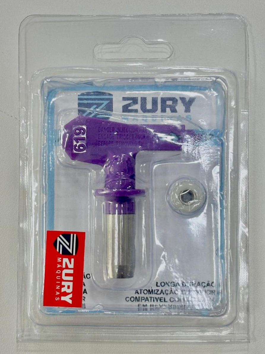 Zury Maquinas Bico 619 Cor Roxo Convencional para Equipamento de Pintura Airless