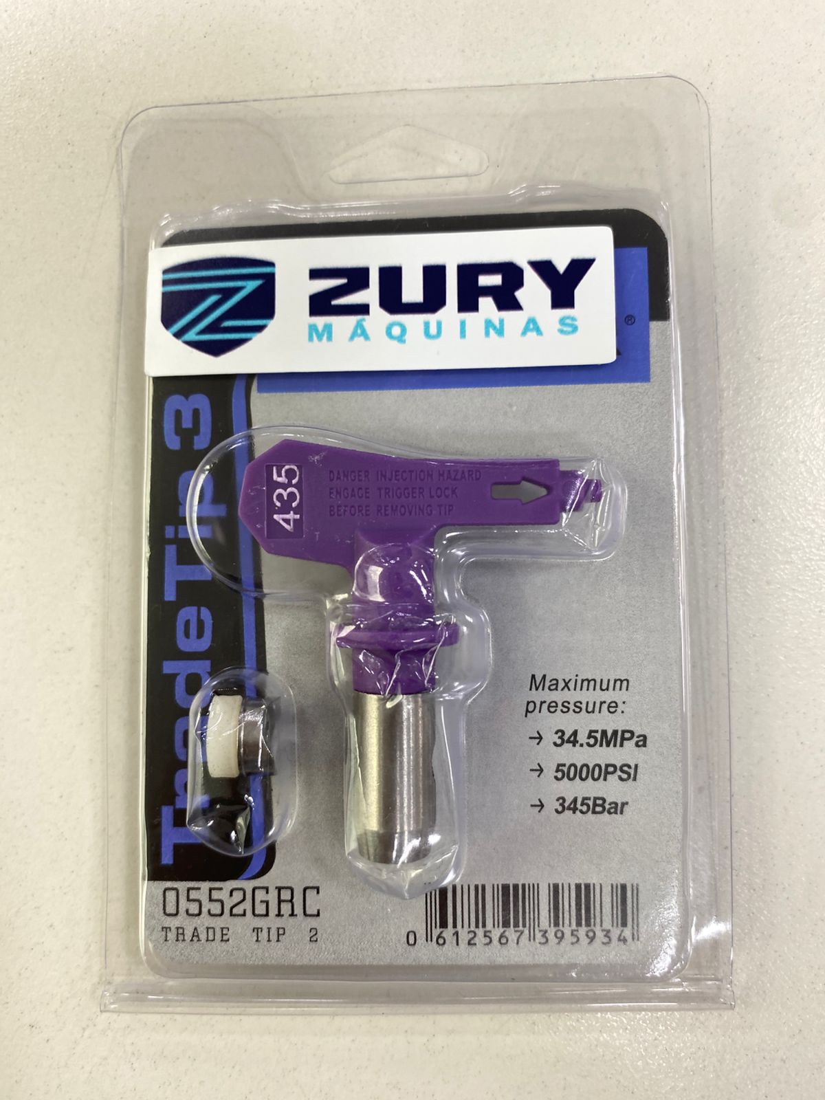 Zury Maquinas Bico 435 Cor Roxo Aplicacao Massa Corrida para Equipamento de Pintura Airless