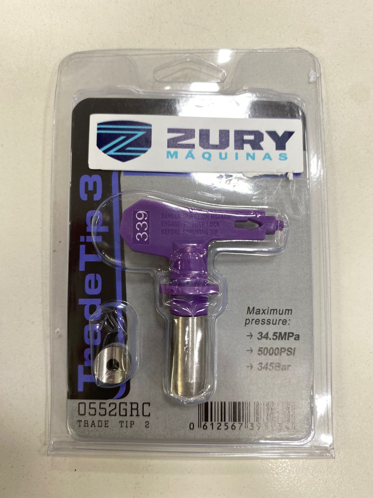 Zury Maquinas Bico 339 Cor Roxo Aplicacao Massa Corrida para Equipamento de Pintura Airless